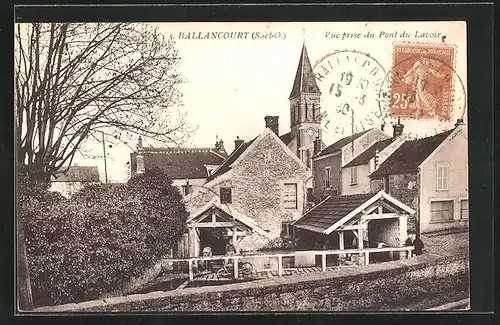 AK Ballancourt, Vue prise du Pont du Lavoir