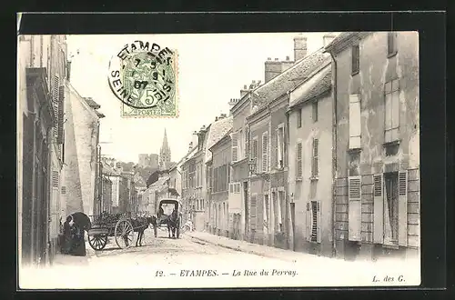 AK Étampes, La Rue du Perray