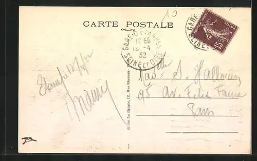 AK Étampes, Rue Saint Jacques, Portail Romano-Bizantin de Saint-Basile