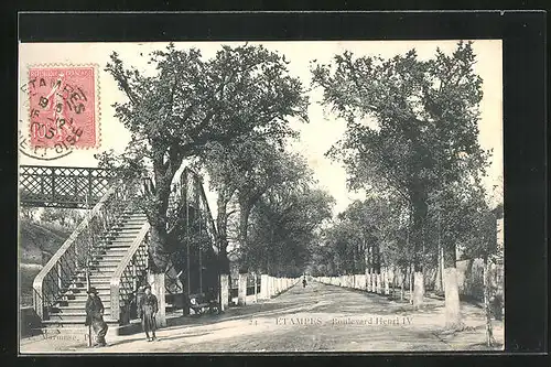 AK Étampes, Boulevard Henri IV.
