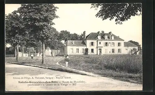 AK Sainte-Geneviève-des-Bois, Route de Montlhéry conduisant á la Grotte de la Vierge