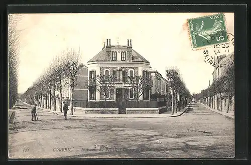 AK Corbeil, L`Avenue du President Carnot et la Rue Champlouis