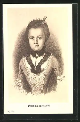 AK Goethes Freundinnen, Käthchen Schönkopf