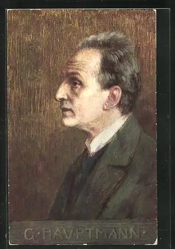 AK Portrait von G. Hauptmann, Schriftsteller