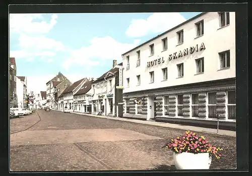 AK Schleswig, Lollfuss mit Hotel Skandia