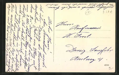 AK Elbing / Elblag, Anlegestelle am Elbingfluss