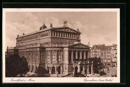 AK Frankfurt a. Main, Gebäudeansicht Opernhaus