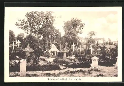 AK Kriegsgräber, Soldatenfriedhof La Vallée