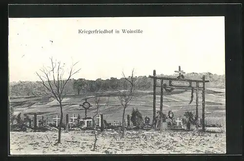 AK Kriegsgräber, Kriegerfriedhof in Woinville