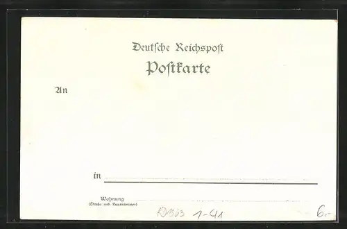 Lithographie Fritz Reuter Postkarten, Zamwel Pomuchelskopp