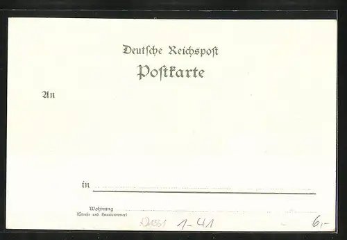 Lithographie Fritz Reuter Postkarten, Kopmann Kurz