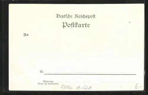 Lithographie Fritz Reuter Postkarten, Entspekter Bräsig