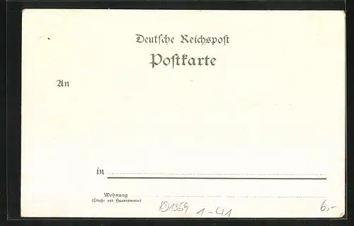 Lithographie Fritz Reuter Postkarten, Fritz Triddelfitz