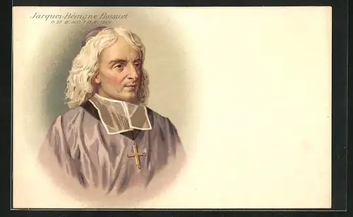 Lithographie Jacques-Bénigne Bossuet im Portrait