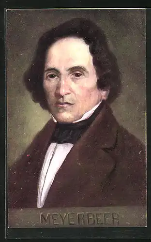 AK Portrait von Giacomo Meyerbeer, Komponist
