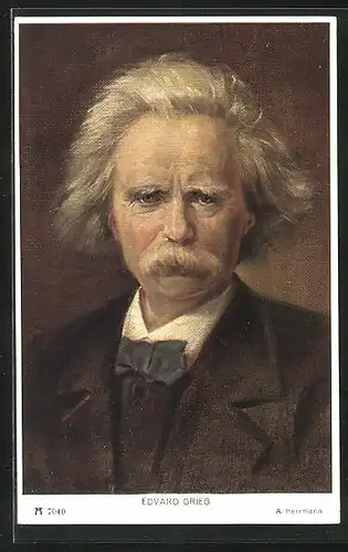 AK Portrait von Edvard Grieg, Pianist