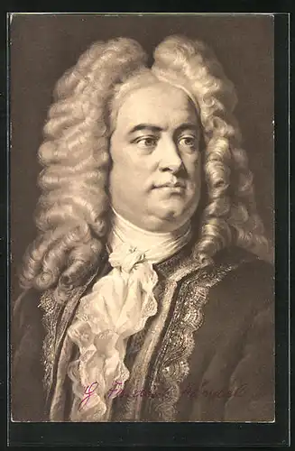 AK Georg Friedrich Händel, Komponist, 1685-1759