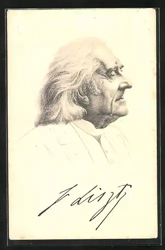 AK Portrait von Franz Liszt, Komponist
