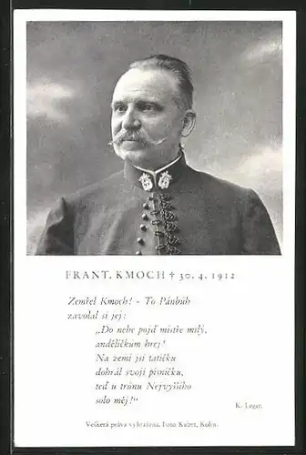 AK Portrait von Frant. Kmoch, Gest. 1912, Komponist