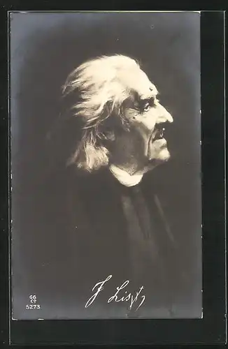 AK Portrait von Franz Liszt, Komponist