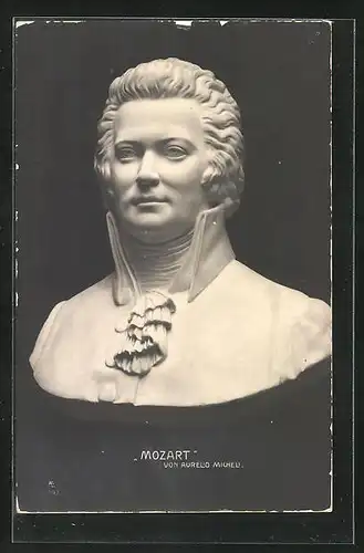AK Büste von Wolfgang Amadeus Mozart