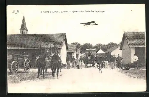 AK Camp d`Avord, Quartier du Train des Equipages