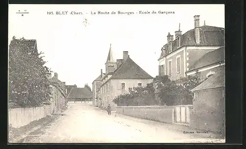 AK Blet, La Route de Bourges, Ecole de Garcons