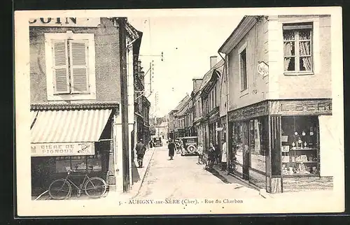 AK Aubigny-sur-Nère, Rue du Charbon