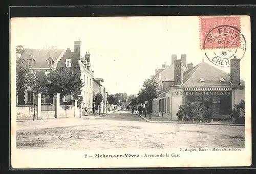 AK Mehun-sur-Yèvre, Avenue de la Gare