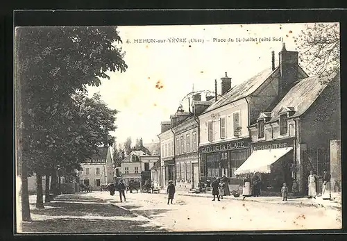 AK Mehun-sur-Yèvre, Place du 14-Juillet