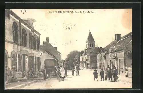 AK Sainte-Thorette, La Grande Rue