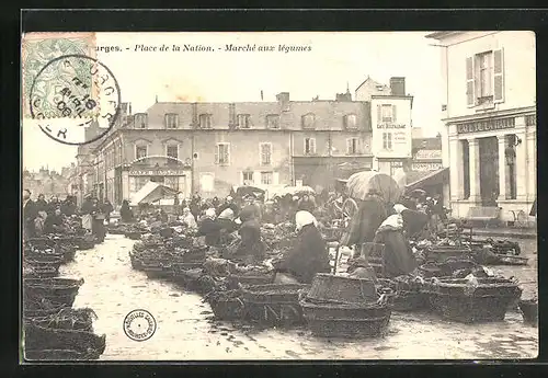 AK Bourges, Place de la Nation, Marché aux légumes