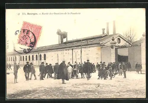 AK Bourges, Sortie des Ouvriers de la Fonderie
