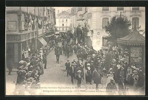 AK Bourges, Les Trois Grandes Journées Régionalistes, Délegation de I`Anjou
