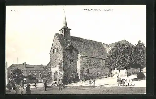 AK Vailly, L`Eglise, Rue
