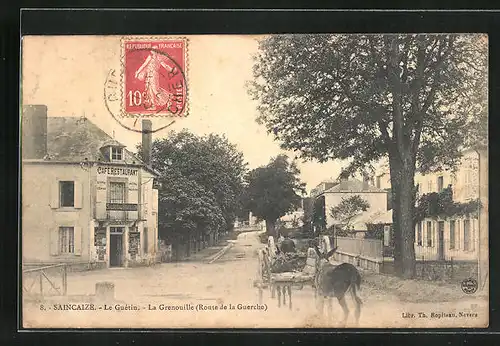 AK Saincaize-le-Guétin, La Grenouille, Route de la Guerche