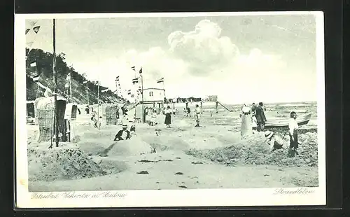 AK Uekeritz a. Usedom, Strandleben