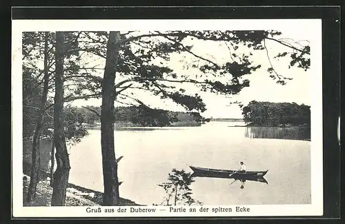 AK Duberow, Partie an der spitzen Ecke mit Boot