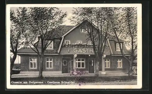AK Gussow am Dolgensee, Gasthaus Schneider
