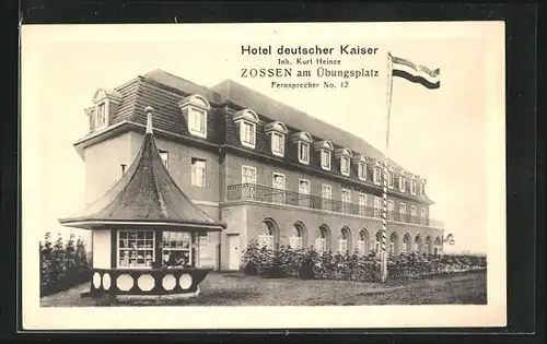 AK Zossen am Übungsplatz, Hotel deutscher Kaiser