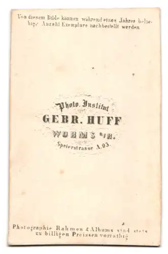 Fotografie Gebr. Huff, Worms a. Rh., Speierstrasse A93, Bürgerlicher Herr mit Victor-Emanuel Bart