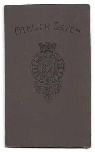 Fotografie Atelier Osten, Berlin, Frankfurter Allee 109-12, Portrait bürgerlicher Herr mit Schnauzbart