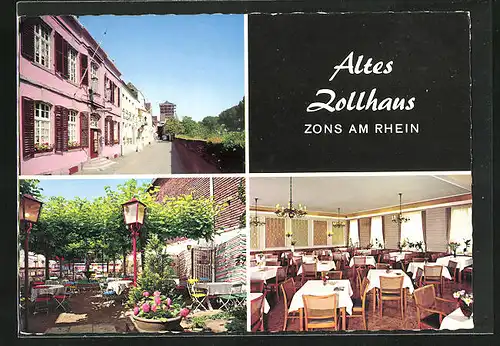 AK Zons am Rhein, Gasthaus altes Zollhaus, Anton Moses