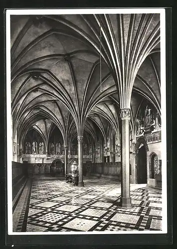 AK Marienburg / Malbork, Kapitelsaal im Hochschloss