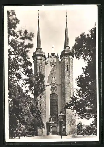 AK Oliva, Westfront der Klosterkirche