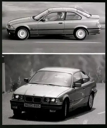 Fotografie Auto BMW 3er E36, Coupe in Front & Seitenansicht