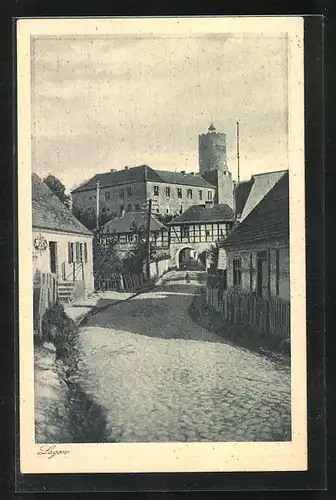 AK Lagow, Strassenpartie, Schloss