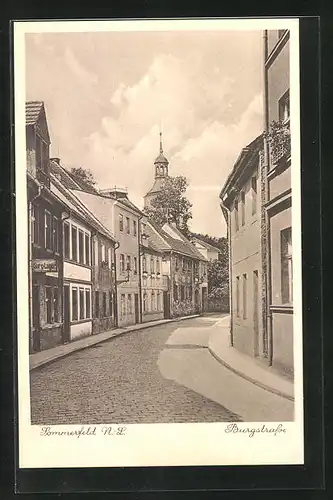 AK Sommerfeld / Lubsko, Sarg-Lager in der Burgstrasse