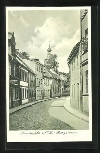 AK Sommerfeld / Lubsko, Sarg-Lager in der Burgstrasse