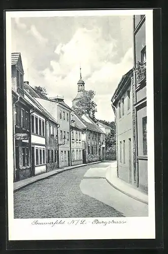 AK Sommerfeld / Lubsko, Burgstrasse, Turmspitze